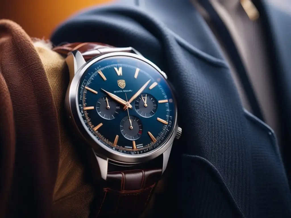 Reloj de lujo para el hombre moderno: elegancia y sofisticación Accesorios de alta gama para hombre: Reloj moderno y sofisticado en muñeca masculina, detallado y elegante