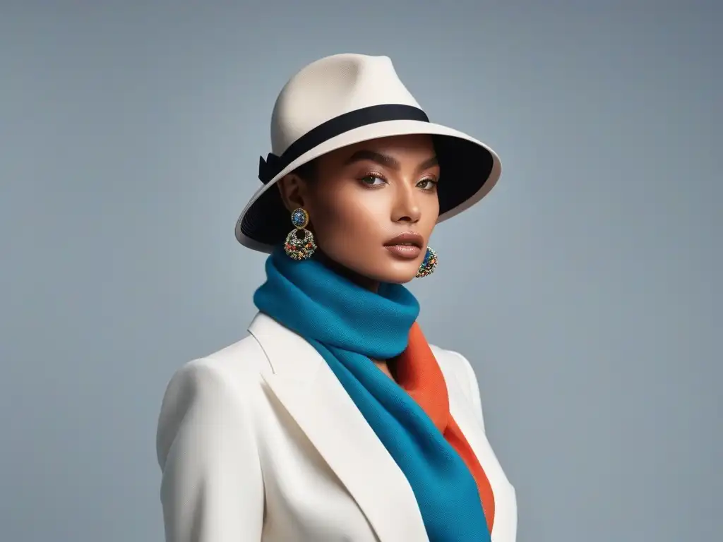 Moda inclusiva: accesorios vibrantes en diversidad Accesorios para sesiones de moda inclusiva: Grupo diverso muestra confianza y estilo con joyas, bufandas, sombreros y bolsos únicos