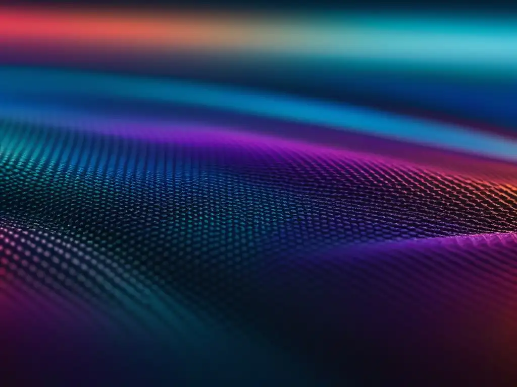 Tejido inteligente: diseño innovador y tecnología vanguardista Patrón de tejido de alta tecnología, con diseños intrincados y colores vibrantes