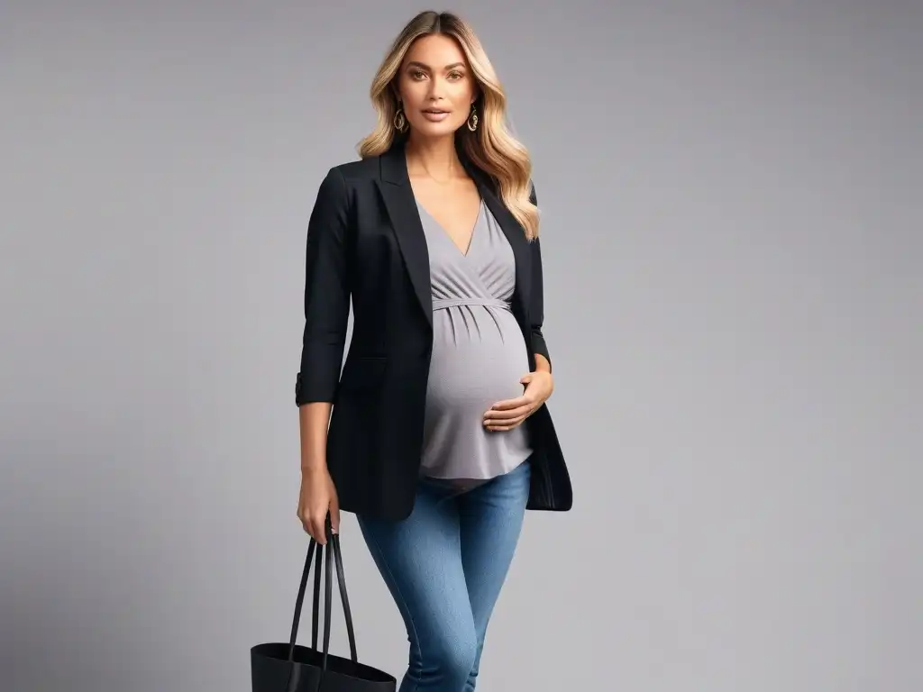 Cápsula de maternidad sostenible y chic en tonos neutros Armario cápsula maternal sostenible: moda chic y ecofriendly para mamás modernas