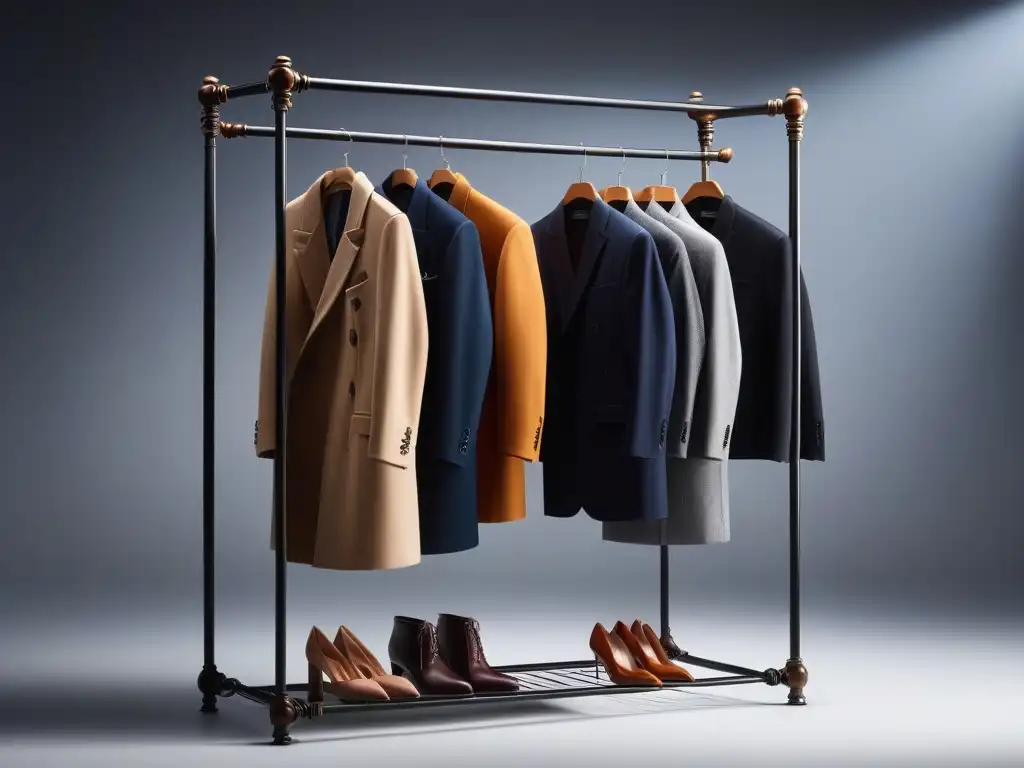 Armario minimalista: estilo y elegancia en moda contemporánea Armario moderno con estilo y elegancia