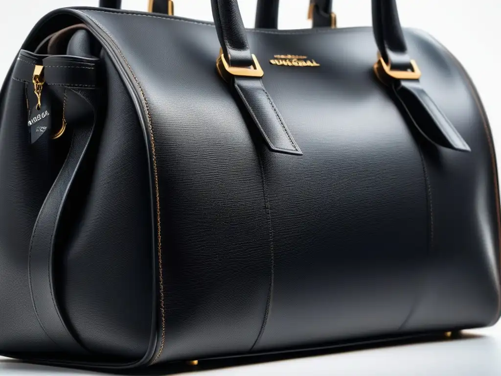Exclusivo bolso de cuero vegano con Certificación Vegana Bolso de cuero vegano con certificación ética y detalles elegantes, ideal para quienes prefieren moda ética certificada prendas veganas
