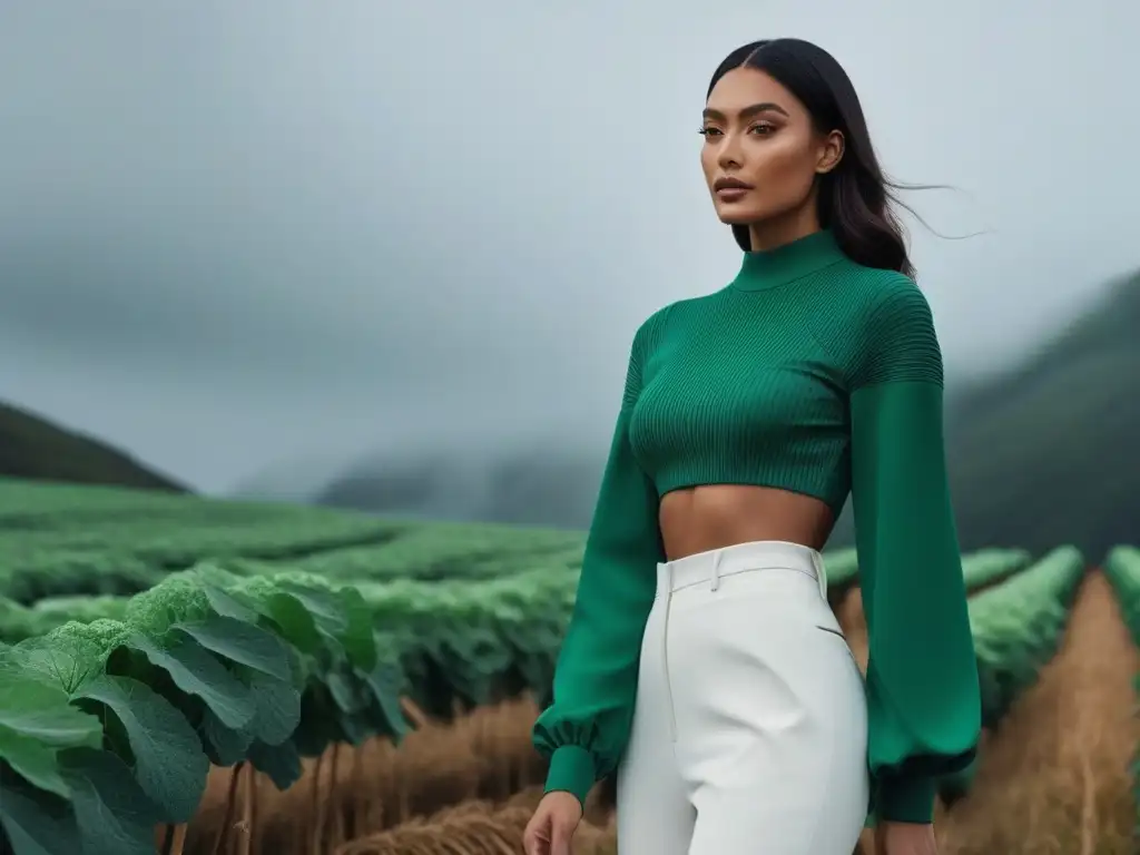 Tienda online de moda ecoconsciente: sofisticación y sostenibilidad Una boutique online de moda ecoconsciente con diseño minimalista y prendas sostenibles