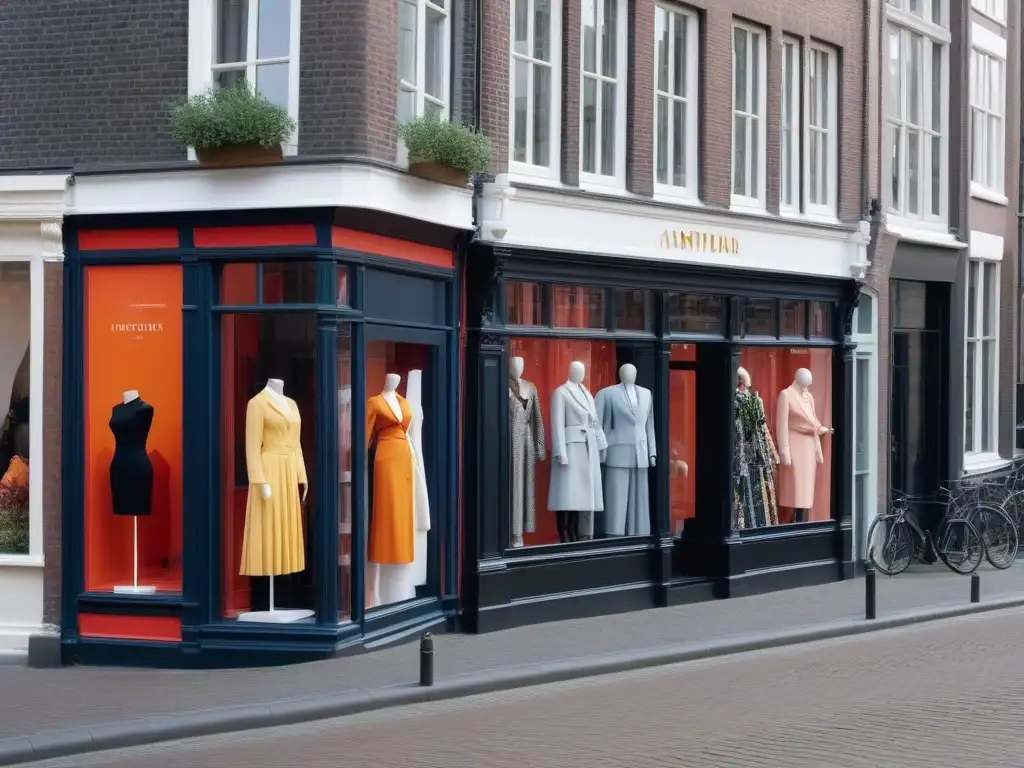 Distrito inclusivo: moda diversa en Ámsterdam Una calle bulliciosa en el corazón de Ámsterdam con boutiques inclusivas y diversidad de modelos en escaparates