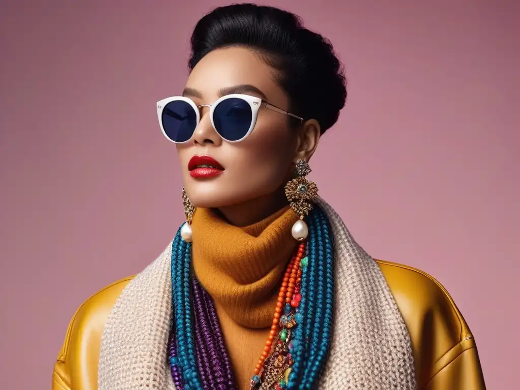 Accesorios inclusivos: detalle y diversidad en moda Una colección de accesorios inclusivos y modernos para personas transgénero, destacando la artesanía y creatividad