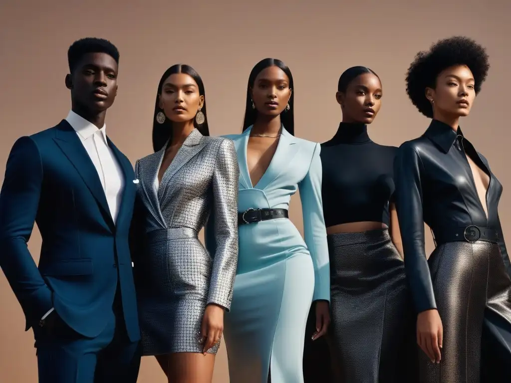Desfile de moda inclusivo con diversidad de cuerpos en Bottega Veneta Una colección de modelos de diversos tipos de cuerpo exhibiendo confianza con estilo en la última colección de Bottega Veneta