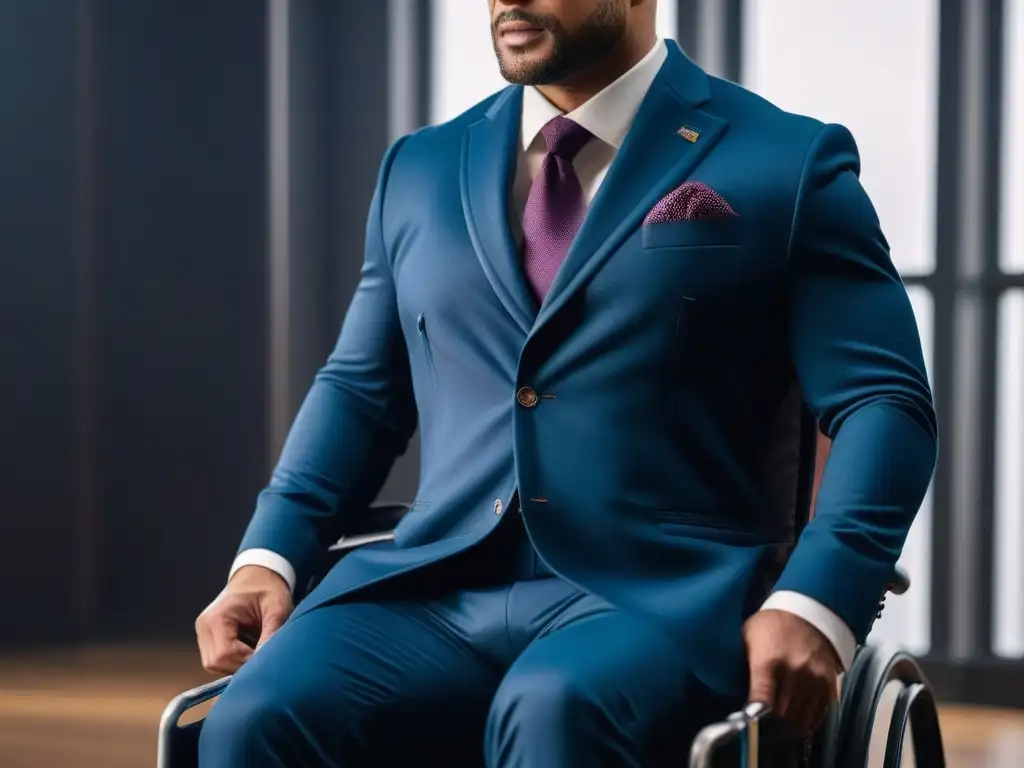 Moda inclusiva para sillas de ruedas: diseño funcional y estilo moderno Una colección moderna y elegante de vestuario adaptativo para sillas de ruedas, mostrando inclusividad y diseño a la moda