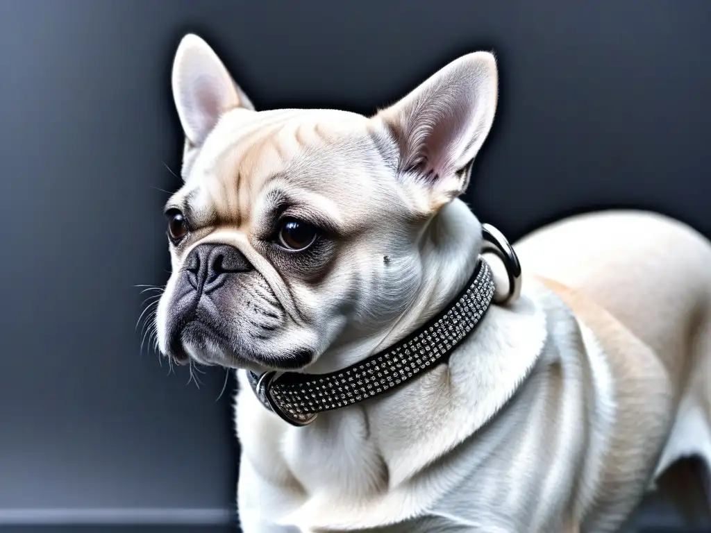 Collar de lujo para mascotas: diamantes y elegancia Collar de mascota de lujo con diamantes y detalles de plata en boutique chic de accesorios de moda para mascotas