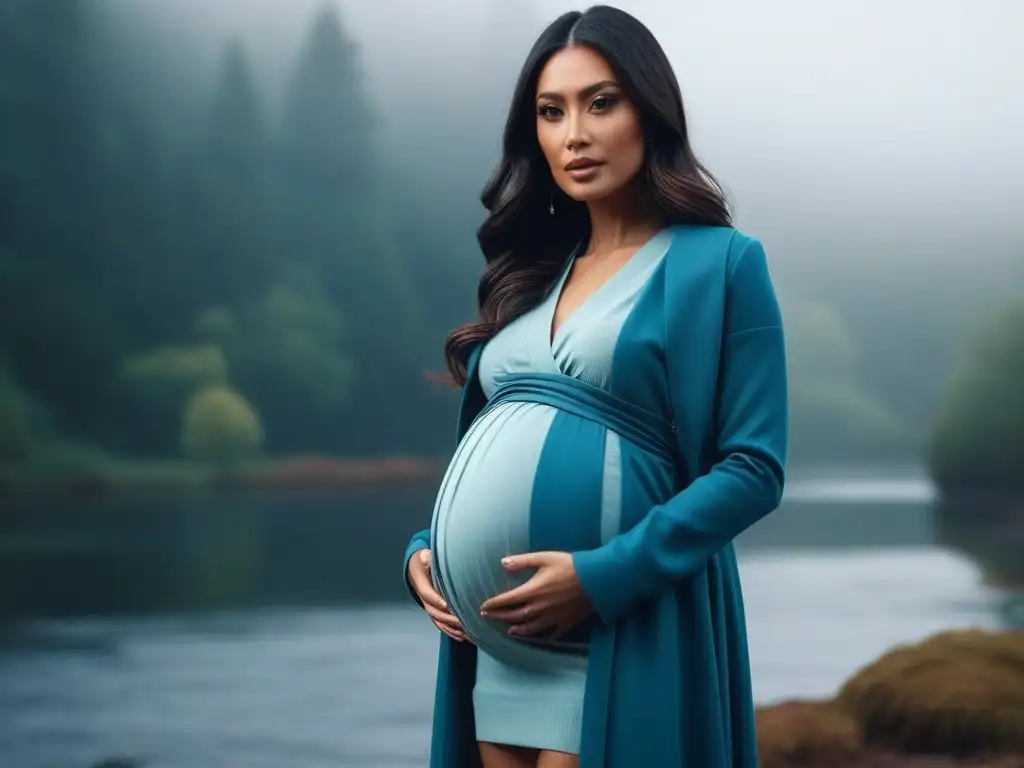 Un conjunto moderno y elegante de ropa maternal gemelos estilo doble