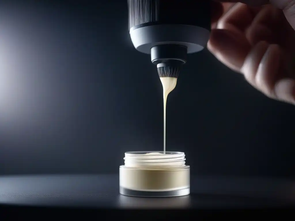 Aplicación perfecta de primer de maquillaje de lujo para una piel impecable Consejos para cuidar la piel: Aplicación de primer de maquillaje de alta gama en piel impecable, resaltando su textura lujosa y acabado radiante
