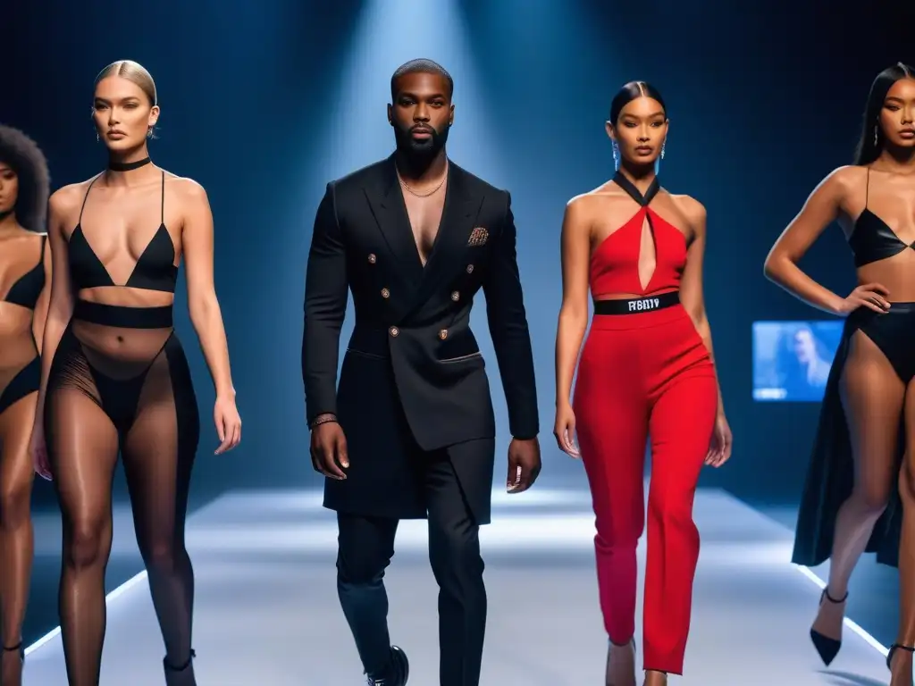Desfile de moda inclusivo y futurista: belleza diversa Desafío estándares de belleza con una pasarela inclusiva y futurista