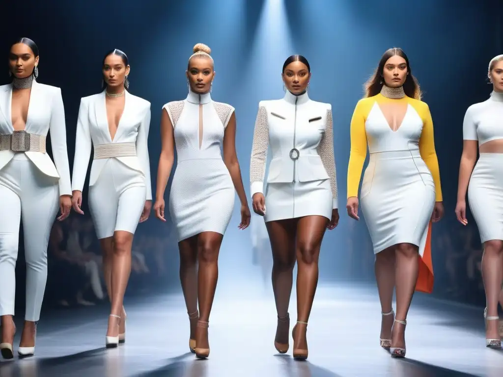 Desfile futurista de moda adaptativa para todos los cuerpos Desfile futurista con moda adaptativa para todas tallas