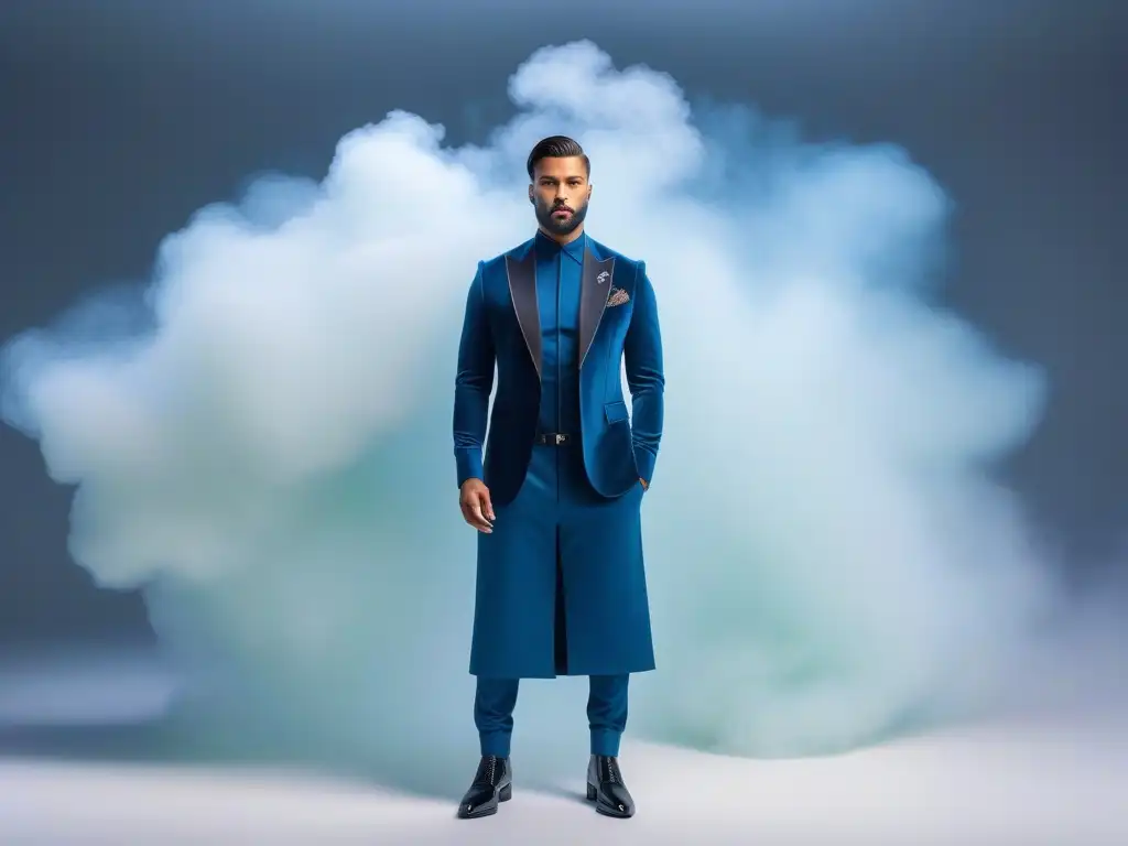 Desfile futurista de moda inclusiva y adaptativa Un desfile futurista de moda adaptativa para todos, con diseños inclusivos y vanguardistas en una pasarela moderna y tecnológica