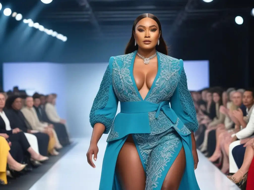 Desfile inclusivo de moda adaptativa: diversidad y empoderamiento Desfile futurista de moda adaptativa para todos cuerpos, celebra la diversidad con estilo y empoderamiento