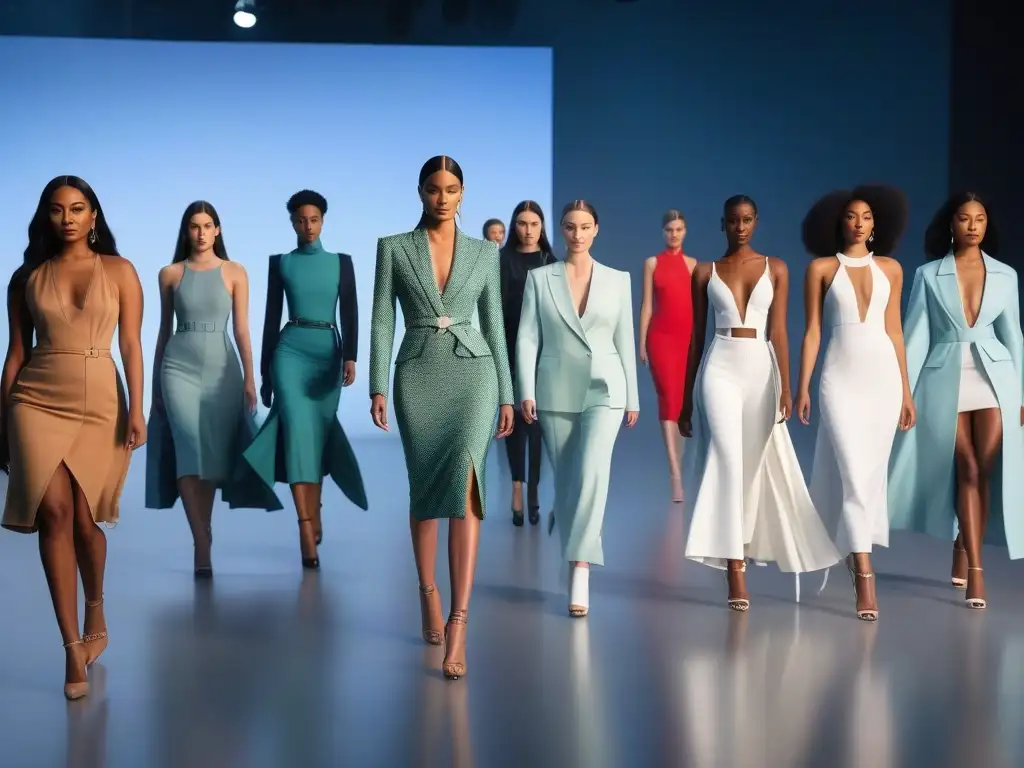 Moda adaptativa: desfile futurista empoderador Desfile futurista de moda adaptativa: modelos diversos muestran diseños innovadores