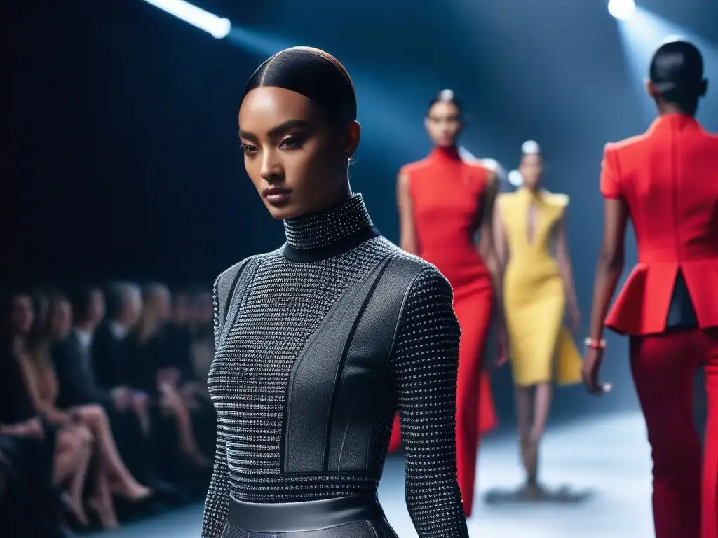 Moda de género fluido: Desfile futurista con modelos empoderados Desfile futurista de moda unisex para todos cuerpos, modelos seguros y empoderados
