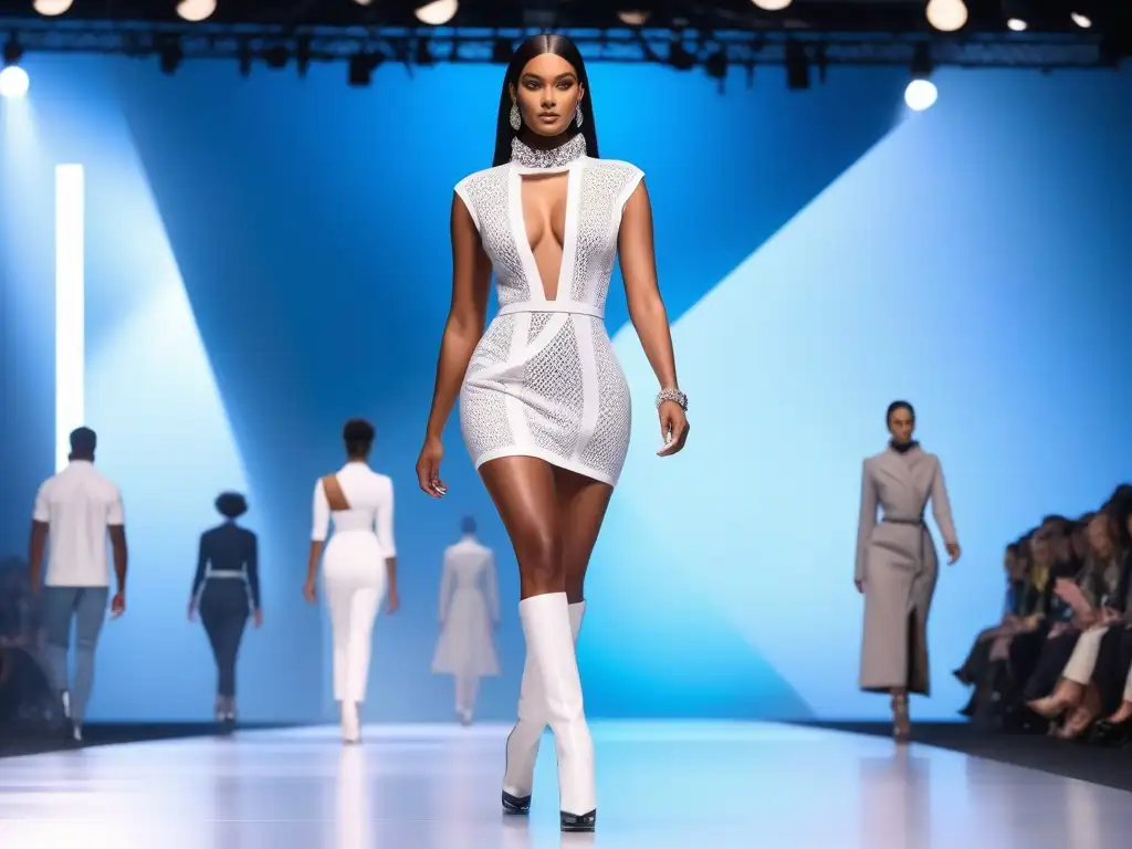 Desfile futurista: moda inclusiva y adaptativa Desfile futurista de moda inclusiva con tejidos adaptativos para moda inclusiva