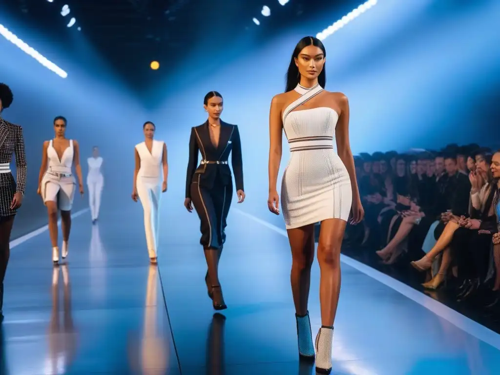 Desfile inclusivo: moda hightech para todos Desfile futurista de moda inclusiva con ropa con sensores integrados salud