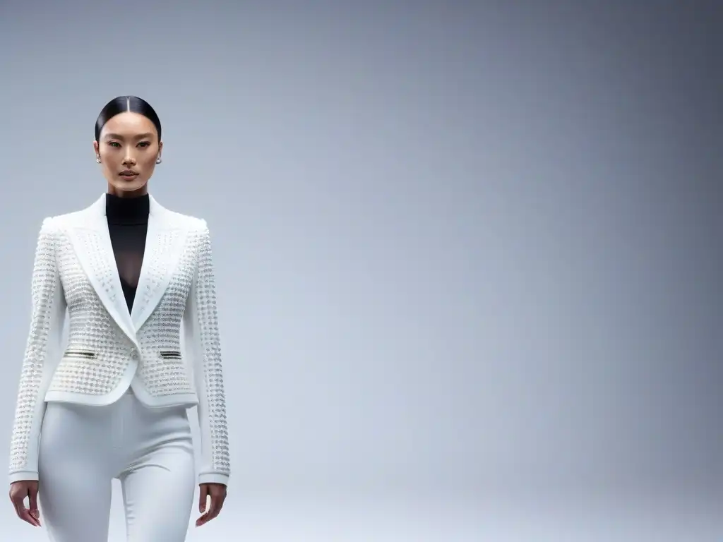 Moda inclusiva: wearables de diseño futurista para todos los cuerpos Desfile futurista de moda inclusiva para todos los cuerpos con tecnología wearable de diseño elegante y funcional