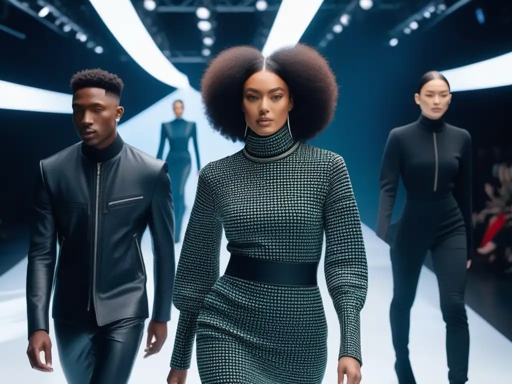 Desfile futurista: moda inclusiva y tecnológica Desfile futurista con moda inclusiva y tecnológica