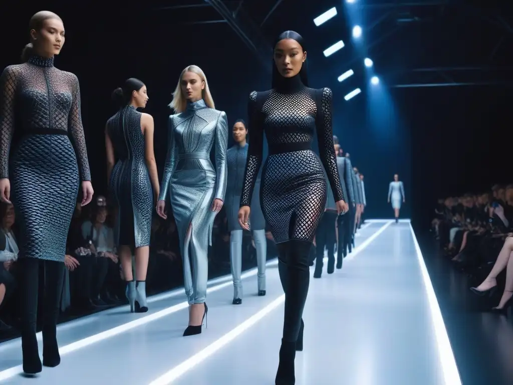 Desfile futurista: moda 3D inclusiva y personalizada Desfile futurista de moda con personalización de prendas para cuerpos diversos