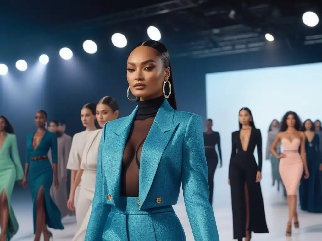 Desfile inclusivo: moda diversa y empoderada en 8k Desfile impactante de moda inclusiva con modelos diversos exhibiendo confianza y unidad en la pasarela, marcando un hito en el mundo de la moda