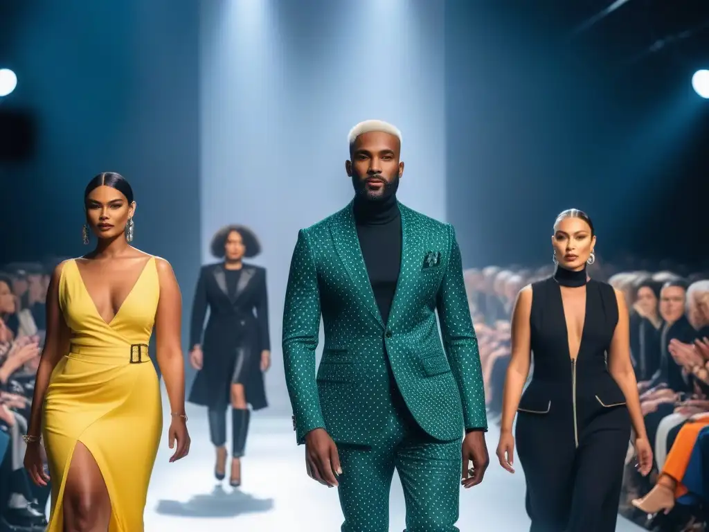 Desfile inclusivo: moda adaptativa celebra diversidad y empoderamiento Desfile inclusivo y diverso de moda adaptativa celebrando la diversidad en la industria de la moda