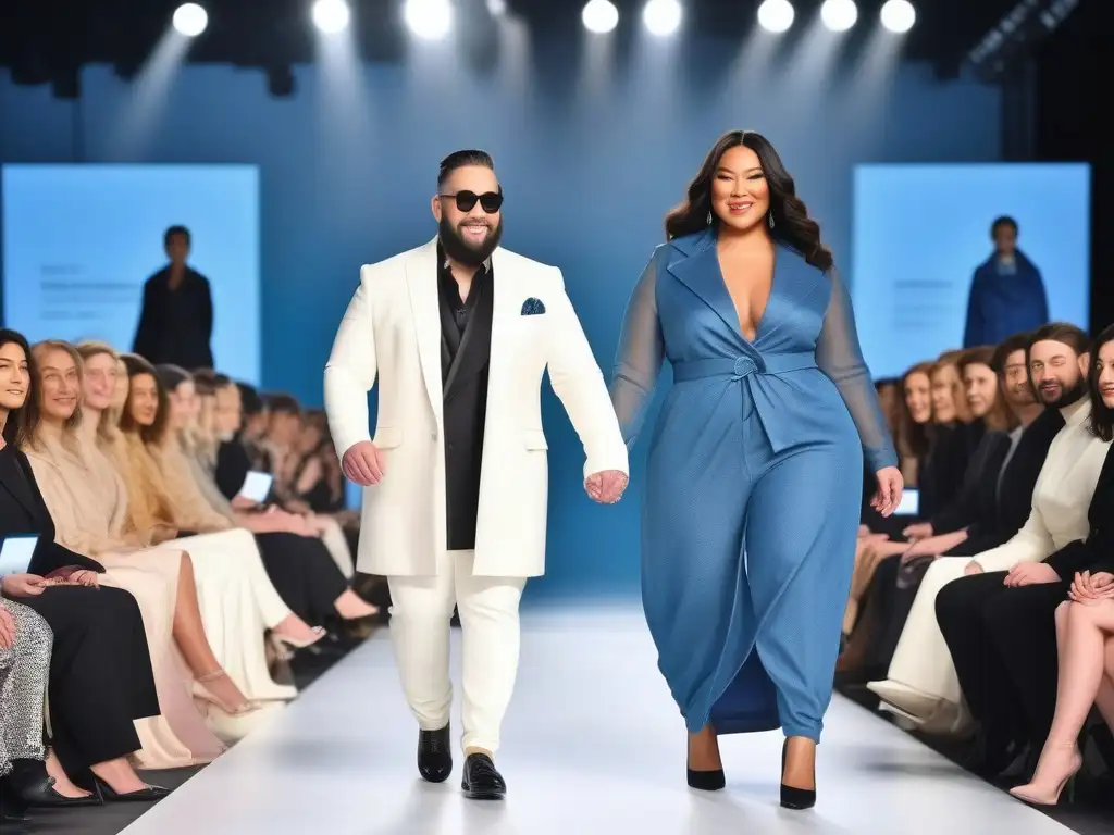 Desfile de moda inclusiva: innovación y empoderamiento Desfile inclusivo de moda adaptativa para discapacidades en pasarela, irradian empoderamiento y belleza