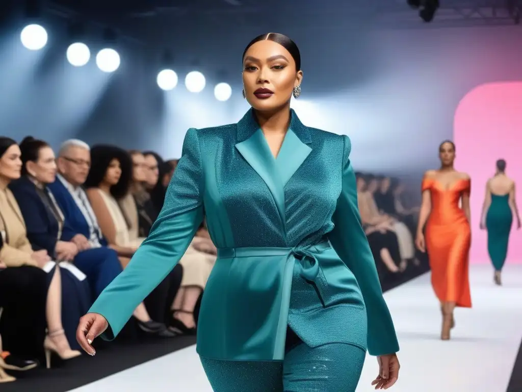 Desfile inclusivo y vibrante: moda adaptativa para todos Desfile inclusivo con modelos de todas las edades, tallas y habilidades mostrando moda adaptativa