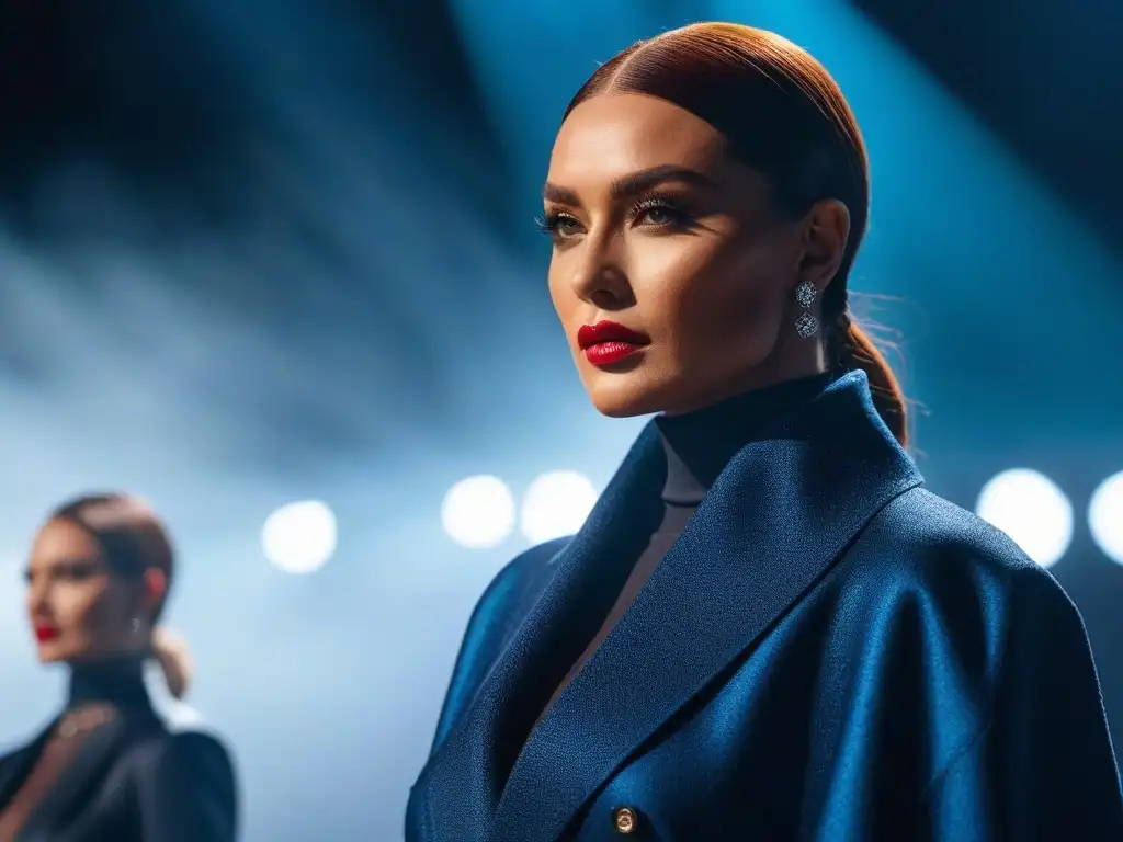 Moda adaptativa: diversidad y estilo en la pasarela Desfile de moda adaptativa para todos cuerpos en una pasarela moderna e inclusiva