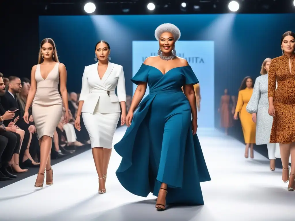 Pasarela inclusiva: moda adaptativa celebra diversidad Desfile de moda adaptativa para diversidad: modelos diversos caminan con confianza por la pasarela, celebrando la inclusión