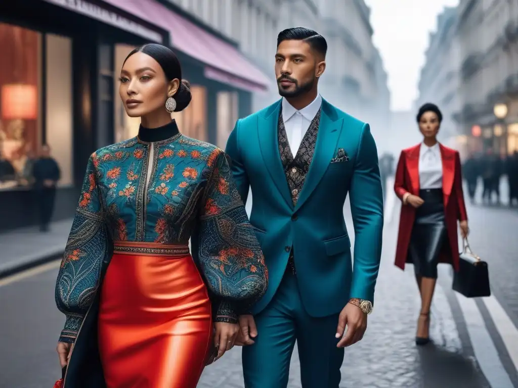 Moda inclusiva: diversidad cultural en la ciudad Un desfile de moda adaptativa global inclusiva diversa por la ciudad