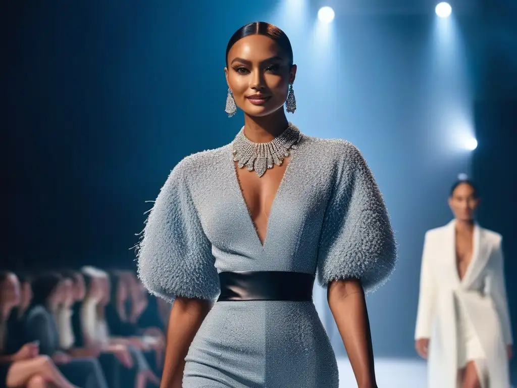 Desfile de moda para altas: diversidad, estilo y empoderamiento Un desfile de moda tall para alturas diversas: modelos étnicamente diversos lucen outfits trendy con seguridad y empoderamiento en la pasarela