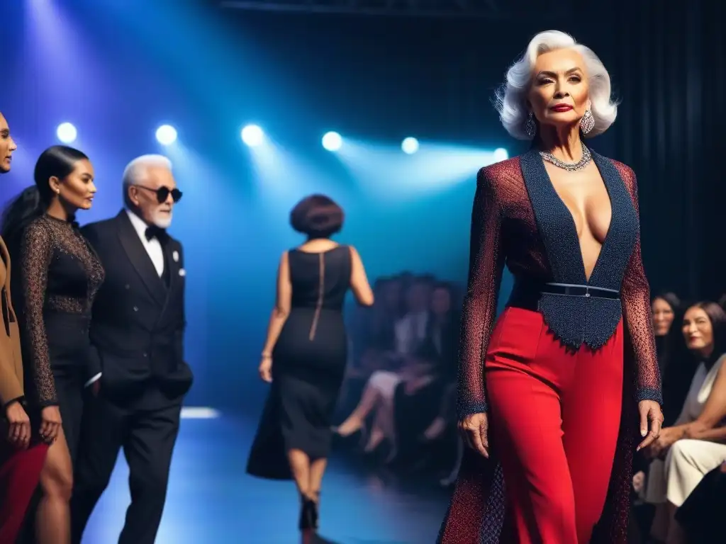 Desfile de moda senior: elegancia y empoderamiento sin límites Desfile de moda senior para todos cuerpos, empoderamiento y estilo sin límites en la pasarela