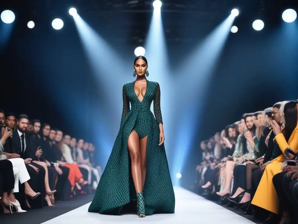 Diversidad y moda: desfile inclusivo de alta costura Desfile de moda con diseñadores inclusivos en una pasarela impactante