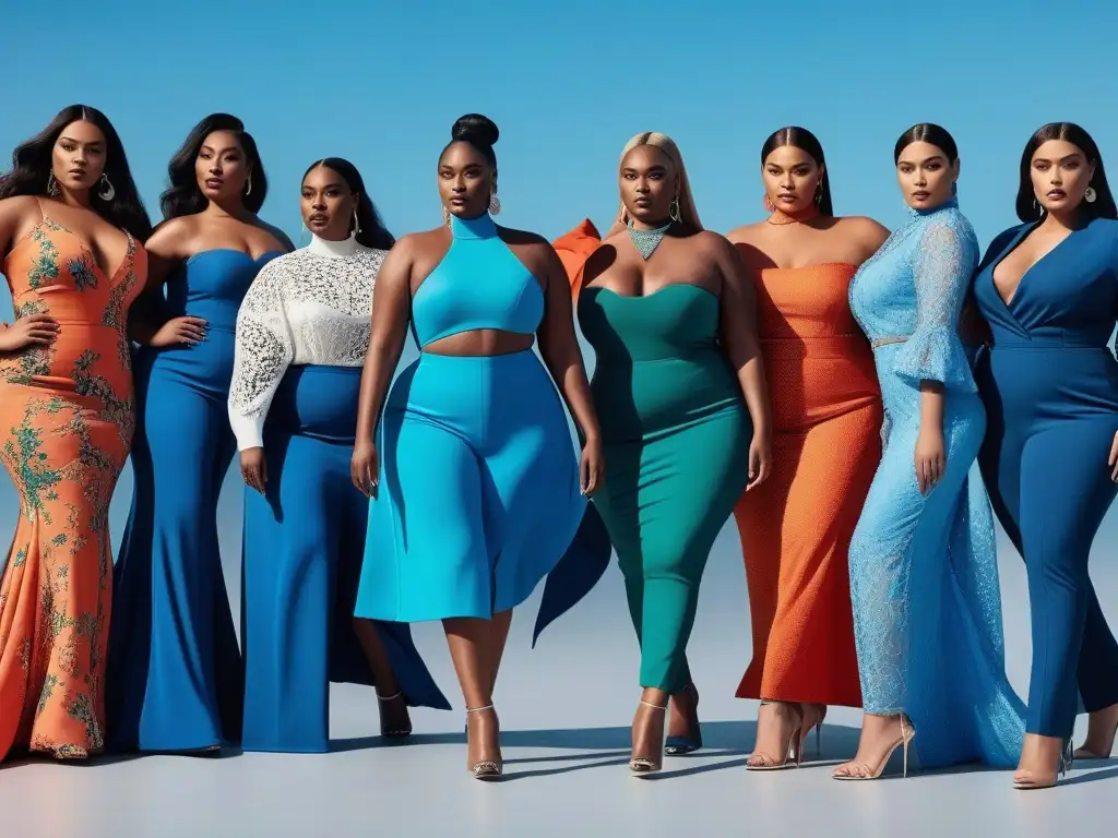 Desfile de moda plus size con diseños de diseñadores independientes, empoderamiento y creatividad en la pasarela