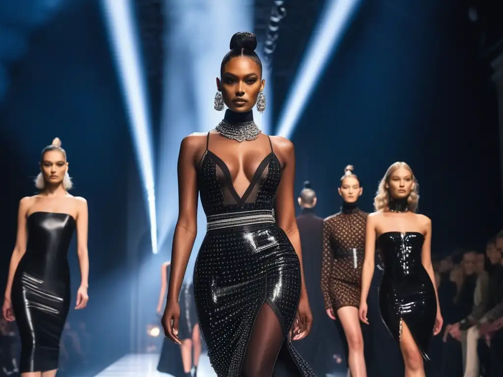 Desfile de moda diverso y vanguardista en Jean Paul Gaultier Desfile de moda de Jean Paul Gaultier con diversidad en la alta costura