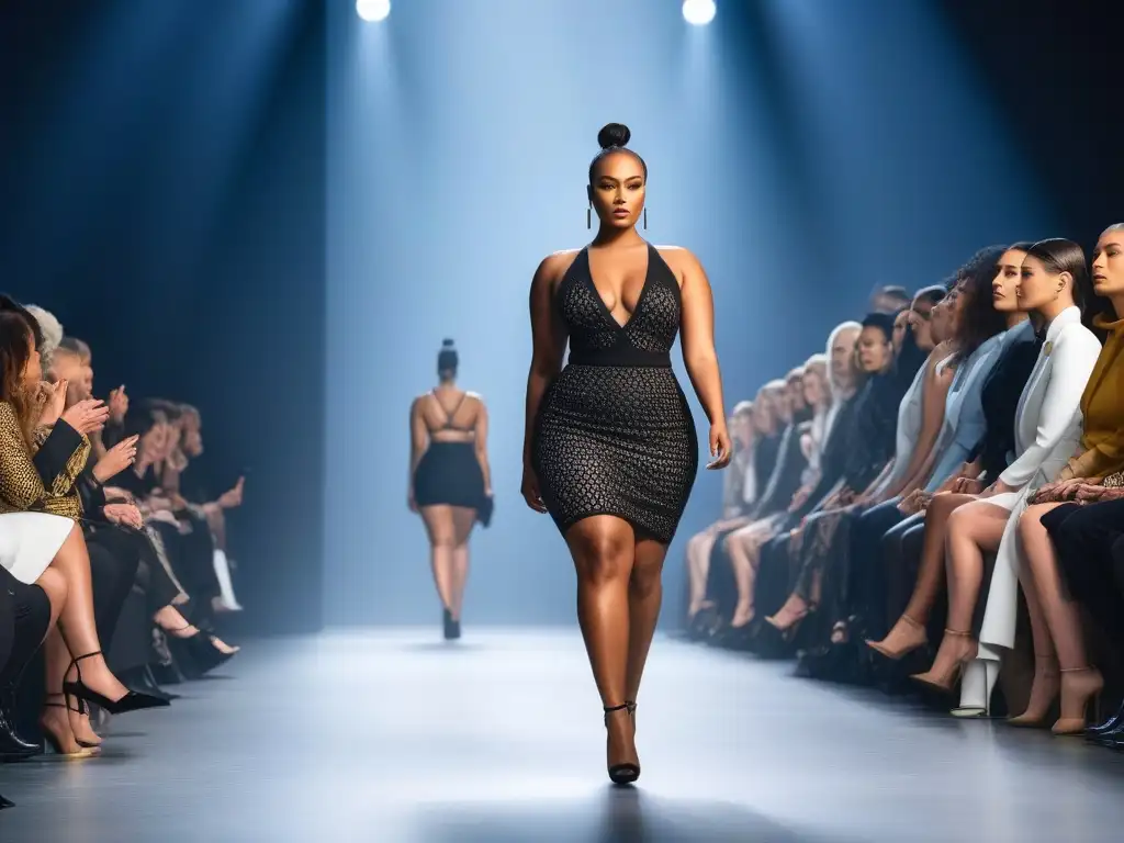 Desfile inclusivo: Celebrando la diversidad en la moda Desfile de moda celebrando la diversidad corporal en la moda con modelos seguras y empoderadas