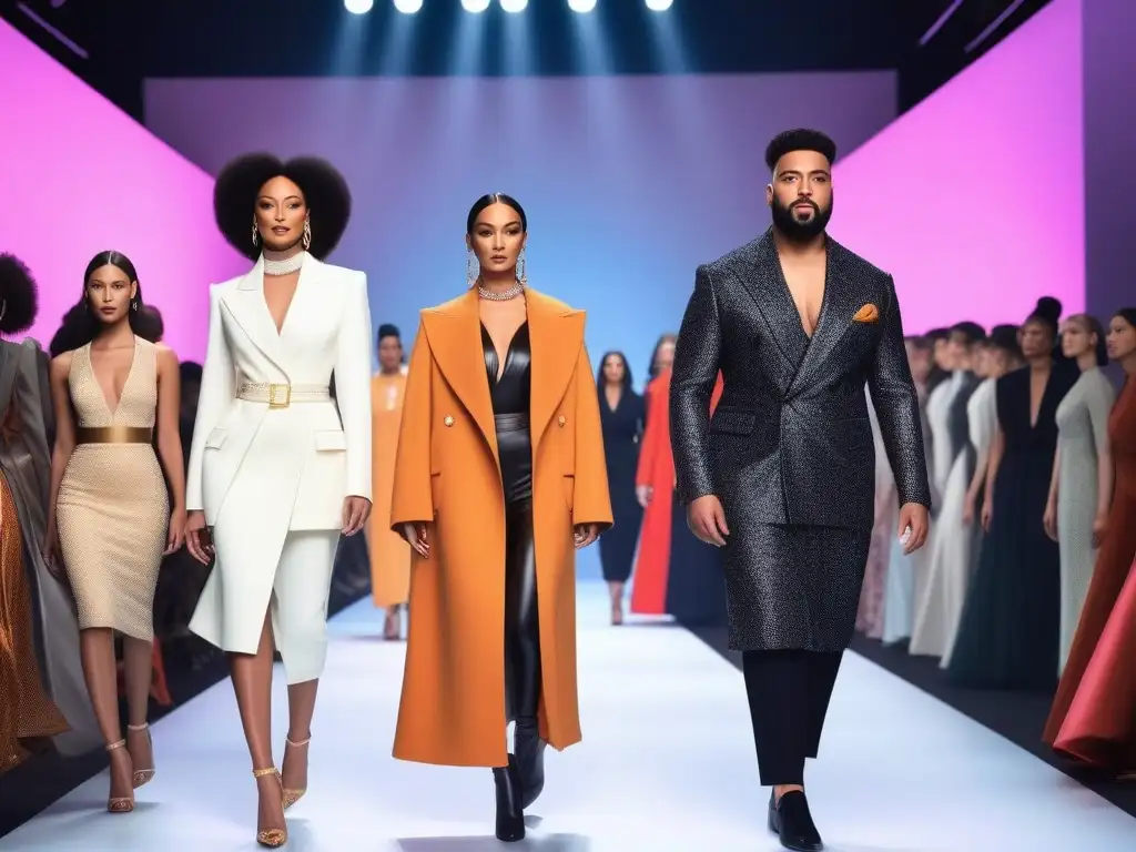 Desfile de moda diverso y empoderado: ¡Celebrando la individualidad! Desfile de moda diverso y empoderado, celebrando la individualidad y el cambio en la industria de la moda