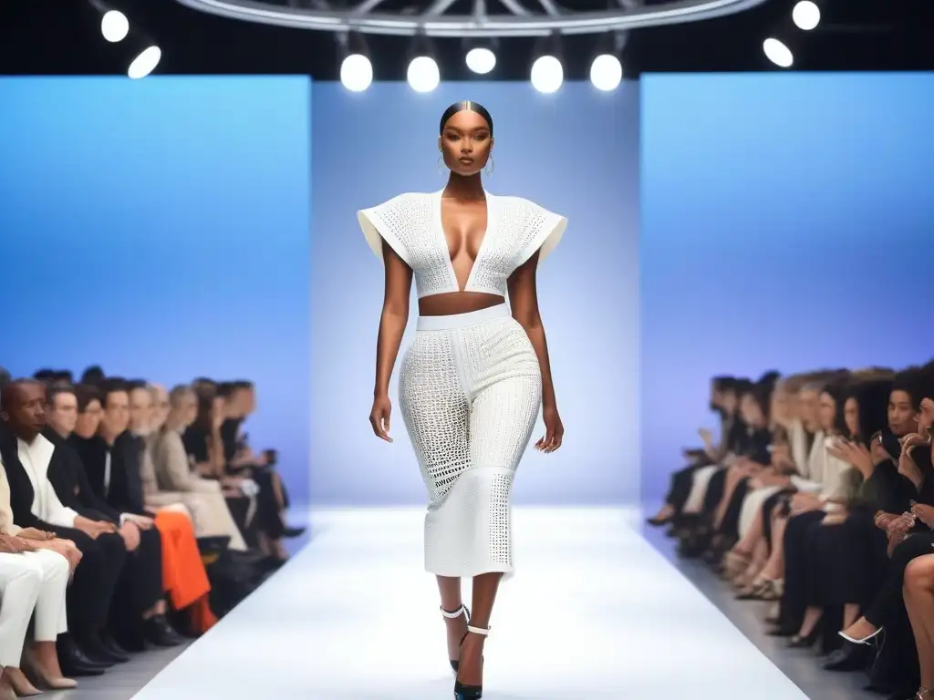 Desfile de moda inclusivo y vanguardista con modelos diversos Desfile de moda diverso y empoderador con modelos de diferentes etnias y estilos, reflejando inclusividad y individualidad