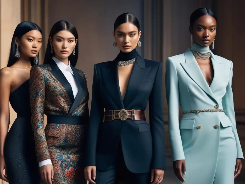 Desfile de moda Lanvin: diversidad y estilo Desfile de moda diverso con modelos de distintas tallas y etnias luciendo la colección de Lanvin, resaltando la inclusividad