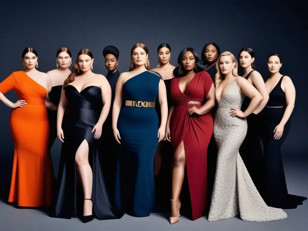 Diversidad de estilos en moda Lanvin: empoderamiento para todos Un desfile de moda empoderador con mujeres diversas luciendo diseños de Lanvin para todas las tallas