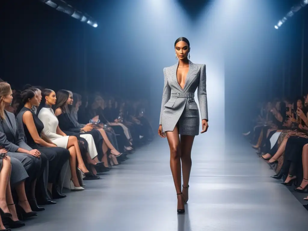 Desfile de moda de modelos altas: empoderamiento y elegancia Desfile de moda tall redefiniendo estándares belleza con modelos empoderadas y elegantes