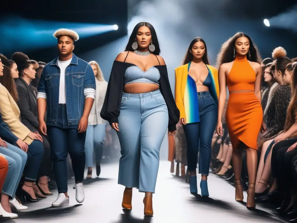 Desfile de moda inclusiva: Celebrando la diversidad con confianza y estilo Desfile de moda inclusiva con adolescentes, promoviendo autoestima y diversidad