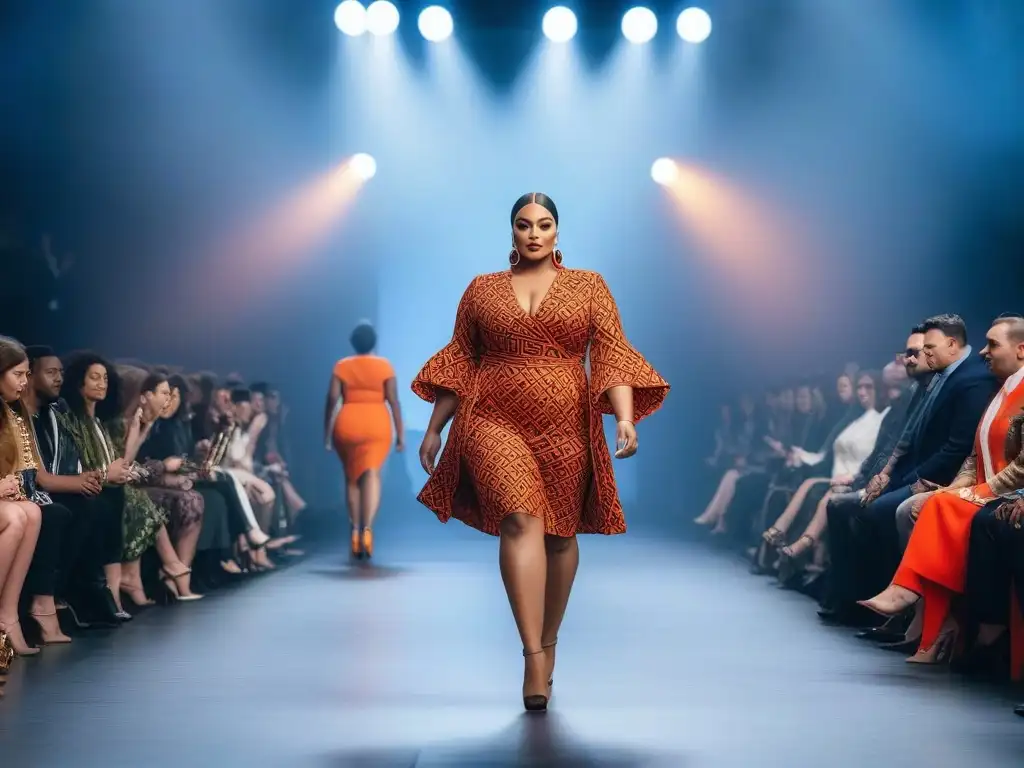 Desfile inclusivo celebra diversidad y autoconfianza Desfile de moda inclusiva y autoestima: diversidad de cuerpos, edades y estilos, cada persona irradiando confianza y empoderamiento