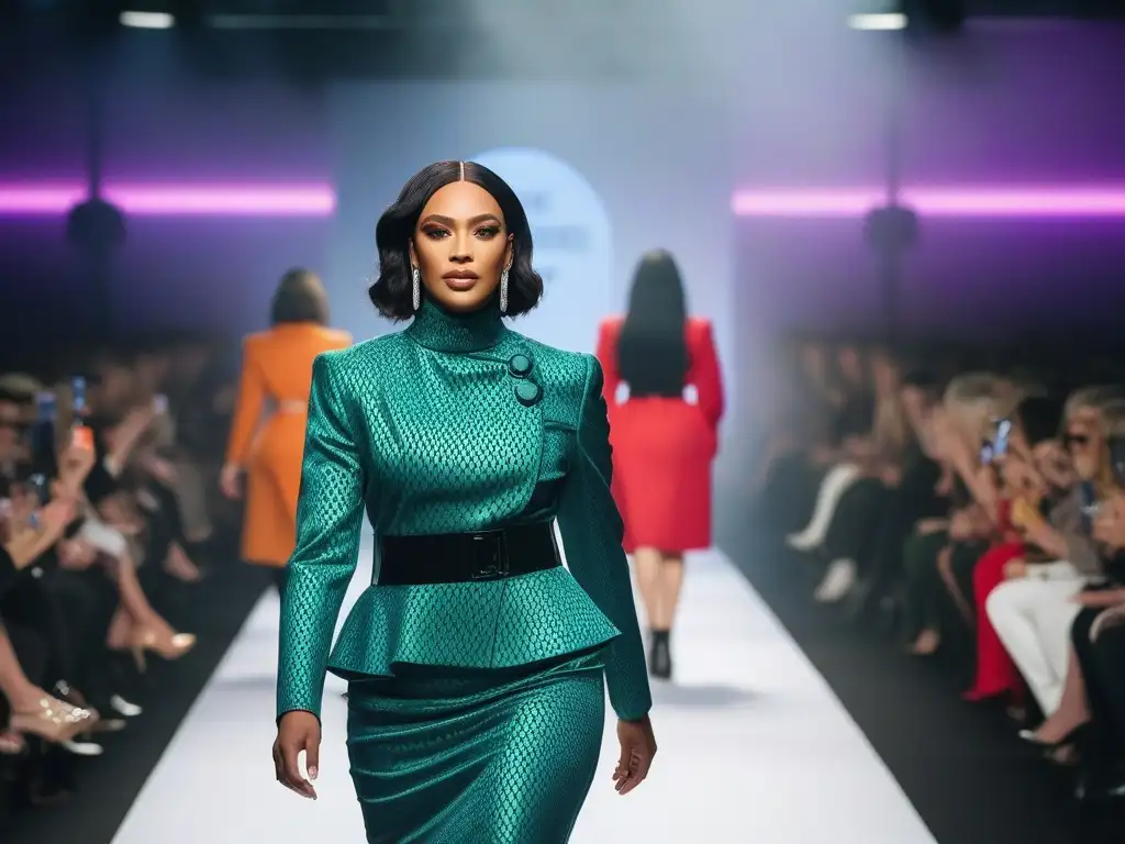 Desfile de moda trans y no binario: celebración y empoderamiento Desfile de moda inclusiva para comunidad trans y no binaria, celebrando la diversidad con atuendos audaces y únicos