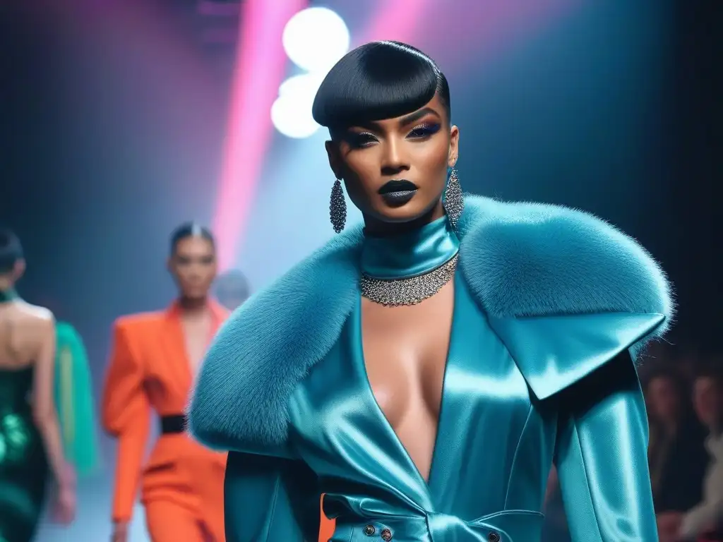 Desfile inclusivo de moda con modelos trans y no binarios Desfile de moda inclusiva para comunidad trans, con modelos empoderados y diseños vanguardistas