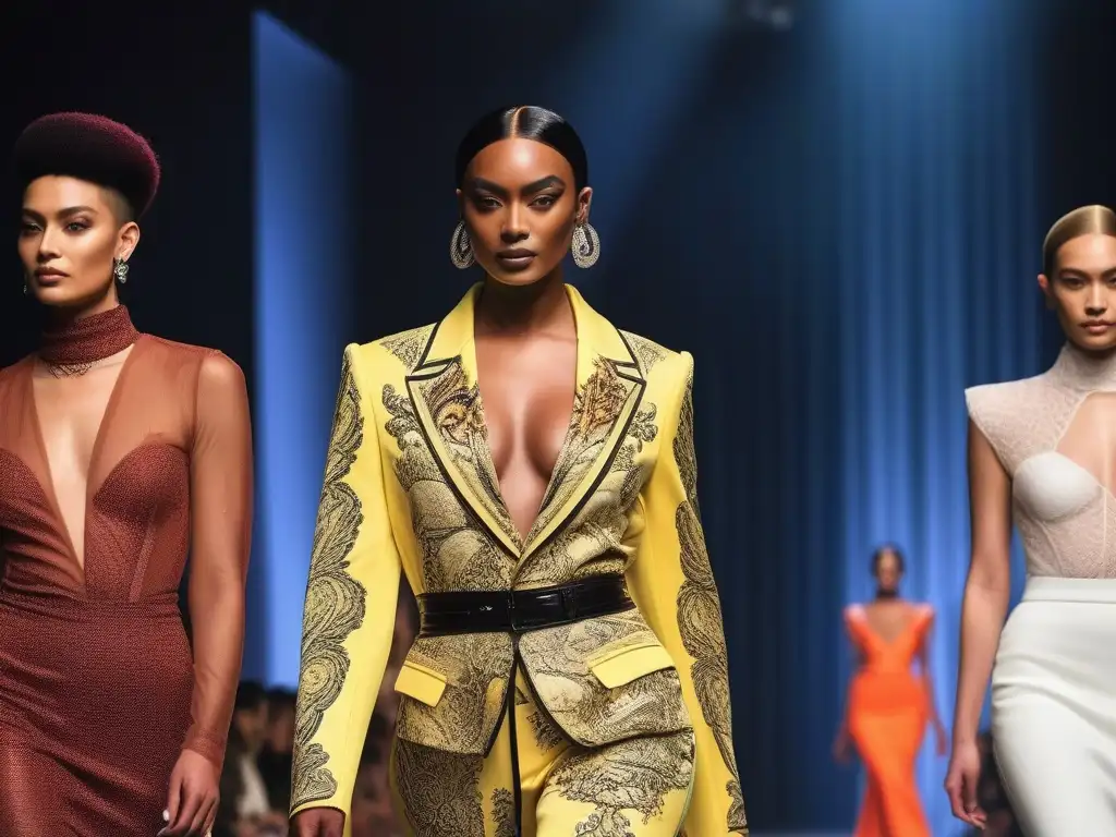 Desfile inclusivo: moda trans y no binaria empoderada Desfile de moda inclusiva con representación transgénero desfilando con confianza en la pasarela