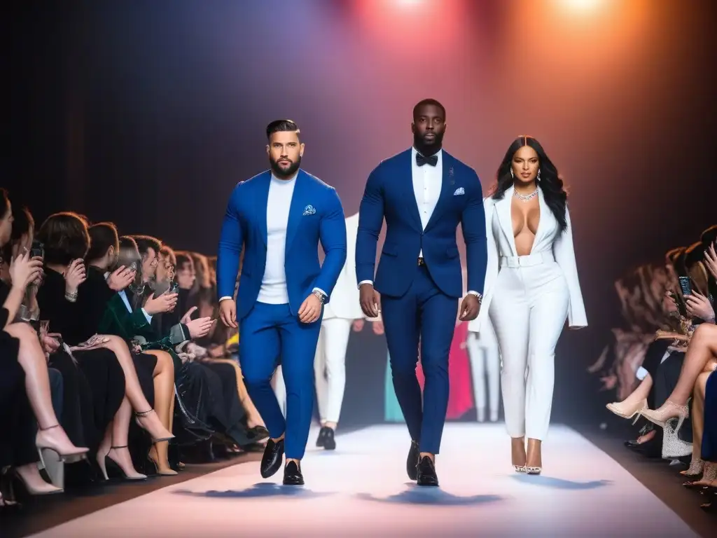 Desfile de moda inclusivo y empoderador Desfile de moda inclusiva para todos los cuerpos, diversas etnias y estilos, empoderamiento en la industria