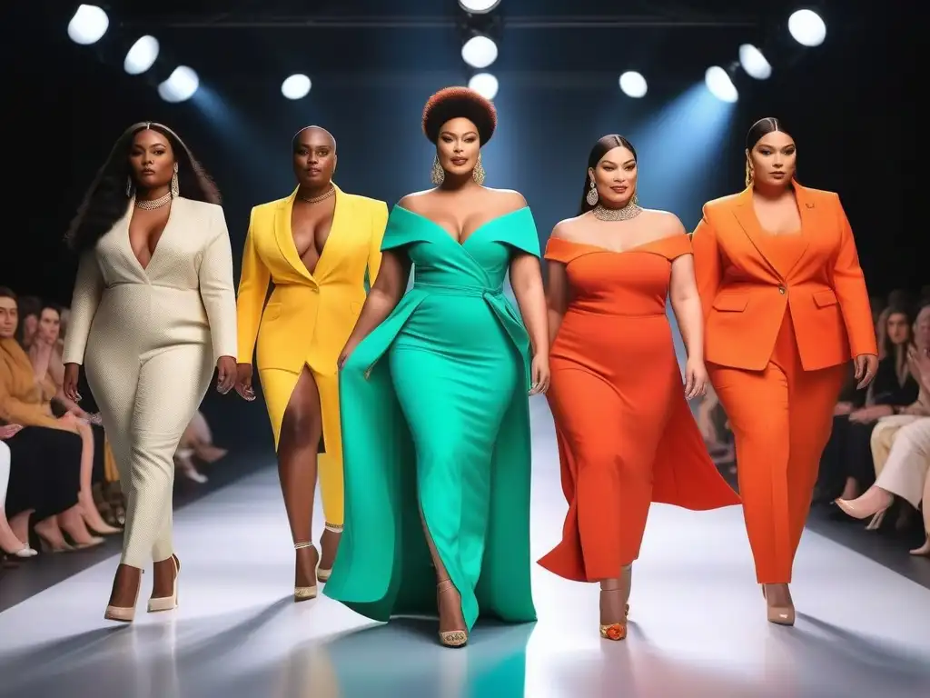 Desfile de moda inclusiva: Celebrando la diversidad con estilo y confianza Desfile de moda inclusiva para todos los cuerpos, celebrando la diversidad y la autoexpresión en la pasarela